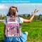 Clear Backpack, Heavy Duty Transparent Bookbag, See Through PVC Backpacks for Women - Pink